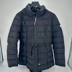 Tommy Hillfiger Mens THFlex Black Puffer Jacket Size Medium